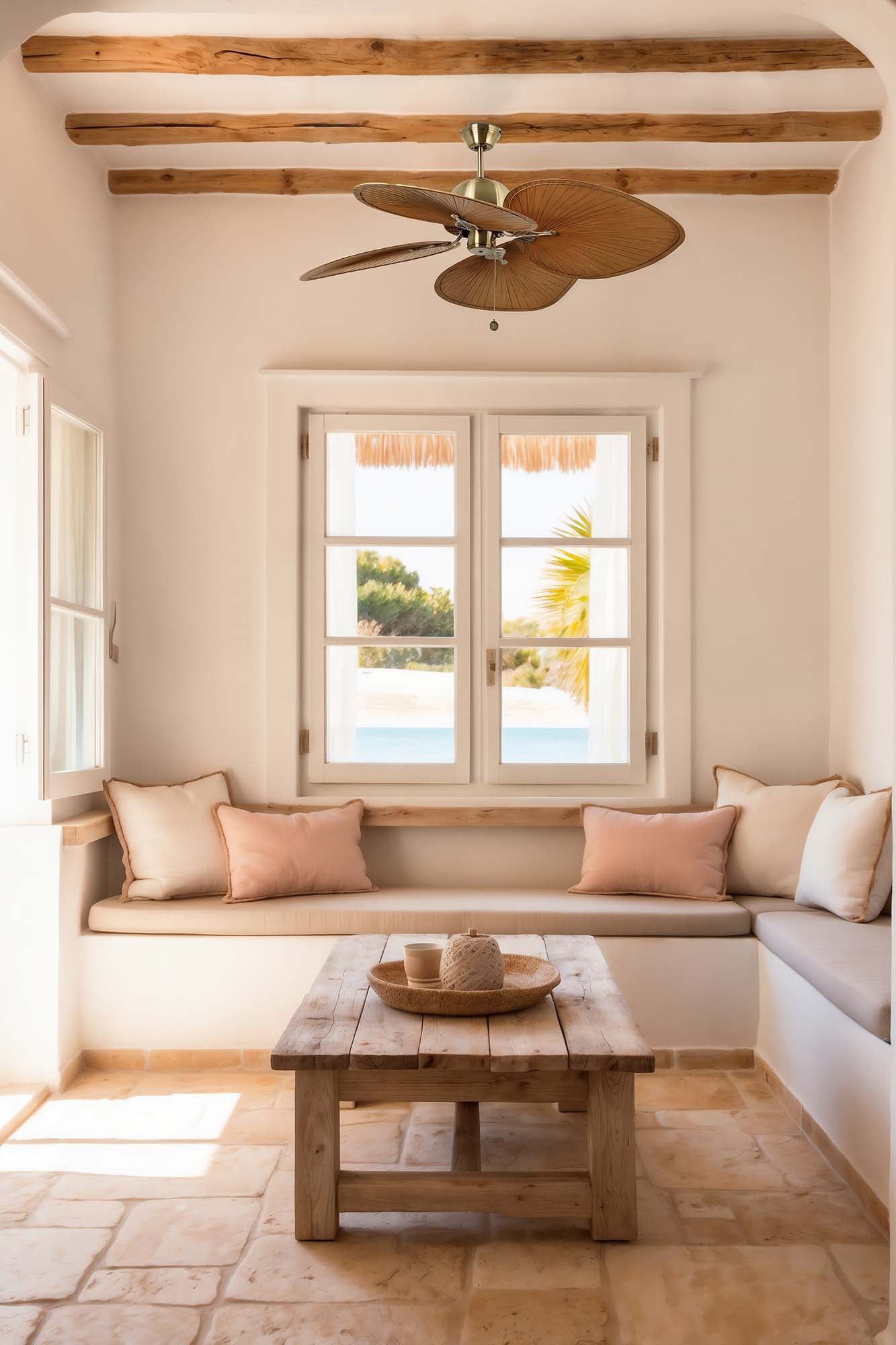 CUBA L Old gold/brown fan