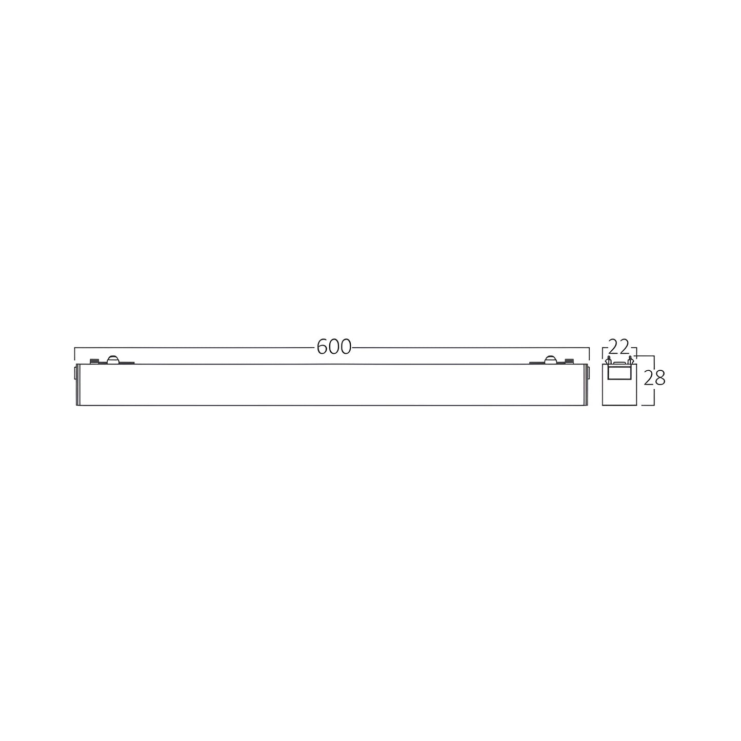 MAGNETNA LINEARNA SVETILJKA 18W CRNI CCT 48VDC