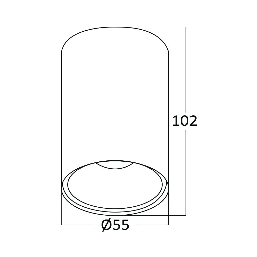 Nadgradbeni spot GU10 102