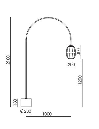 Podna lampa PULL