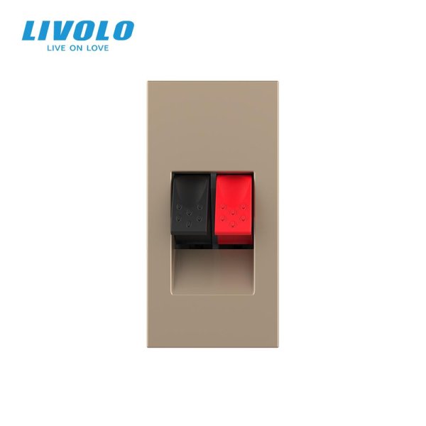 Modul / Utičnica audio za zvučnike bijela, crna, zlatna i siva 22,5mm*45mm