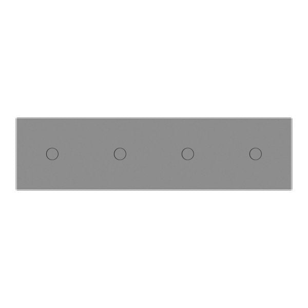 1 Tipka & 1 Tipka & 1 Tipka & 1 Tipka Stakleni Panel zlatna i siva Dimenzija: 293mm*80mm