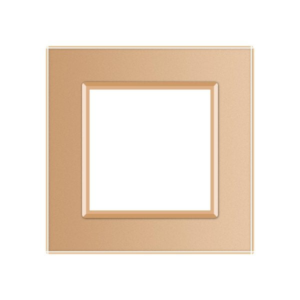 Stakleni okvir za utičnicu zlatna 80mm*80mm