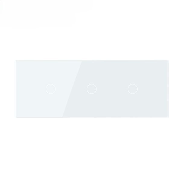 Stakleni panel 7M1 Tipka & 1 Tipka & 1 Tipka bijeli 209.5mm*78mm