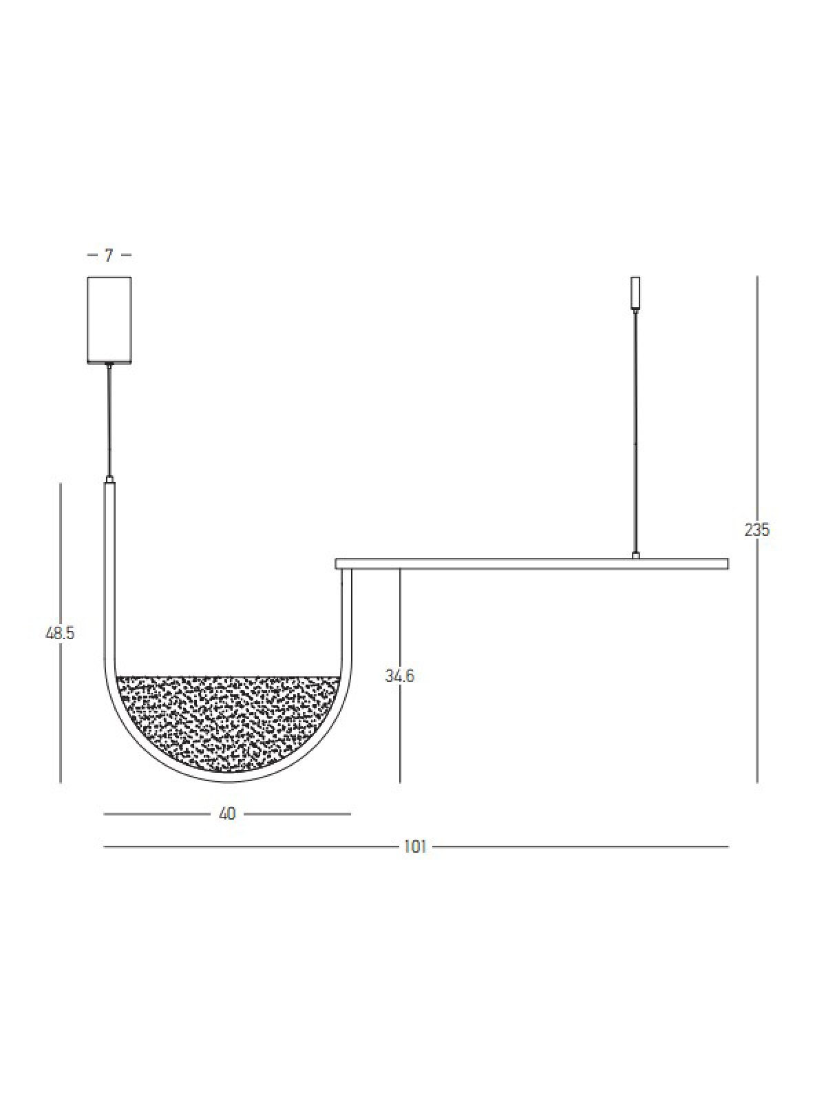 LED LIGHT BLACK-LIGHT GREY