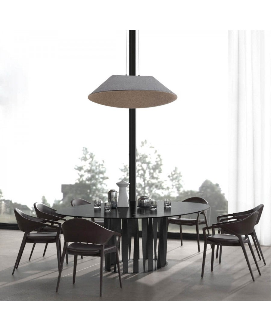 PENDANT LED LIGHT ACOUSTIC GREY