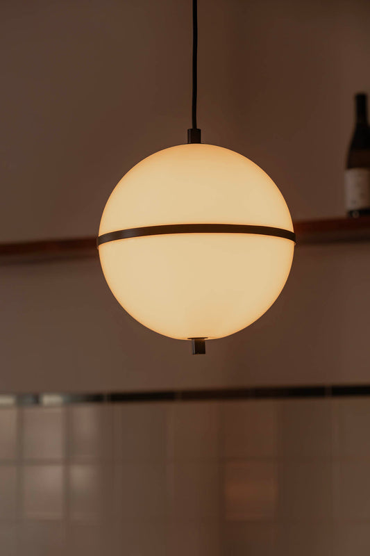 DOME S Black pendant lamp
