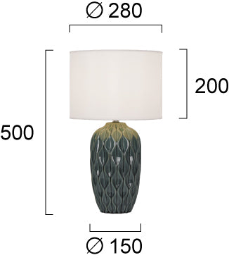Stolna lampa Green Pineaple