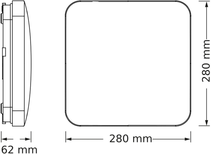 PLAFONJERA SQ 18W/840 SENZOR
