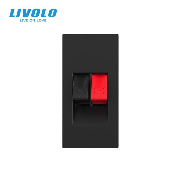 Modul / Utičnica audio za zvučnike bijela, crna, zlatna i siva 22,5mm*45mm