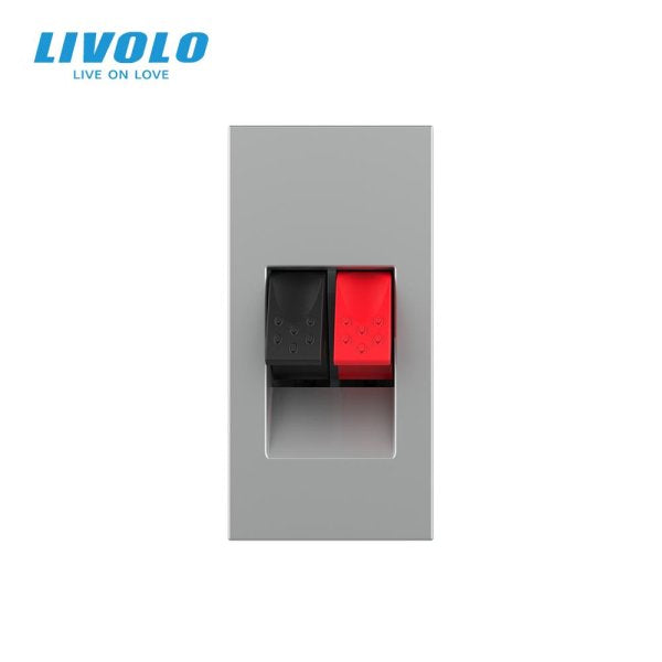 Modul / Utičnica audio za zvučnike bijela, crna, zlatna i siva 22,5mm*45mm