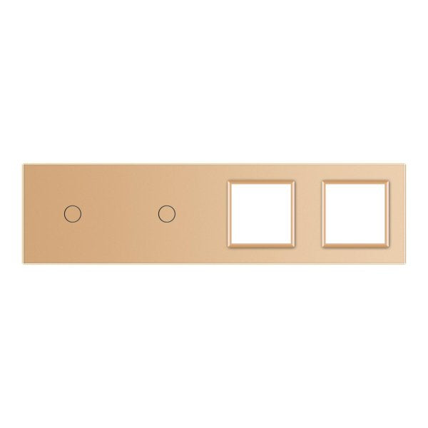 1 Tipka & 1 Okvir & 1 Okvir Stakleni Panel bijela, crna, zlatna i siva 222mm* 80mm