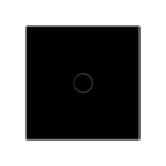 Stakleni Panel 1 Tipka crna  80mm*80mm