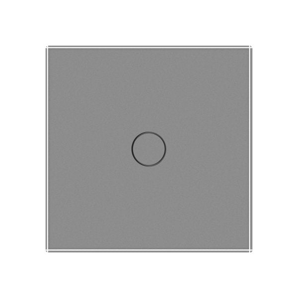 Stakleni Panel 1 Tipka zlatna i siva 80mm*80mm
