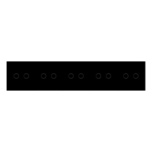 2 Tipke & 2 Tipke & 2 Tipke & 2 Tipke & 2 Tipke Stakleni Panel  bijela i crna Dimenzija:293mm*80mm
