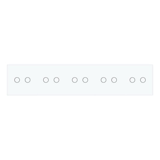 2 Tipke & 2 Tipke & 2 Tipke & 2 Tipke & 2 Tipke Stakleni Panel  bijela i crna Dimenzija:293mm*80mm