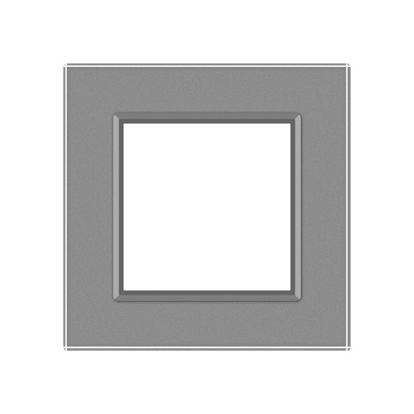 Stakleni okvir za utičnicu siva 80mm*80mm