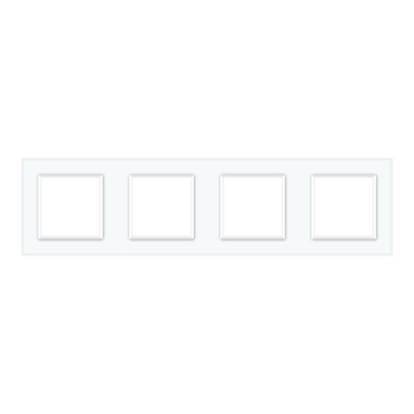 1 Okvir & 1 Okvir & 1 Okvir & 1 Okvir Stakleni Panel bijela, crna, zlatna i siva 293mm*80mm