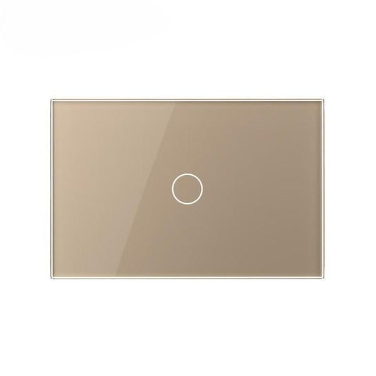 US 1 Tipka Stakleni panel zlatna 119mm*78mm