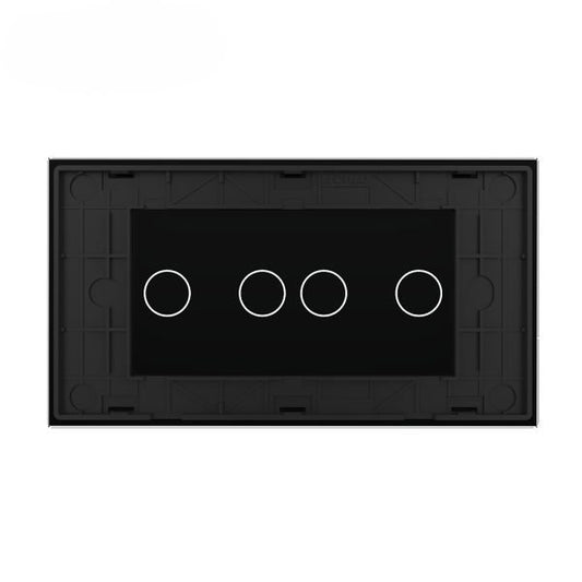 Stakleni panel 4M 2 Tipke & 2 Tipke crni 142mm*78mm