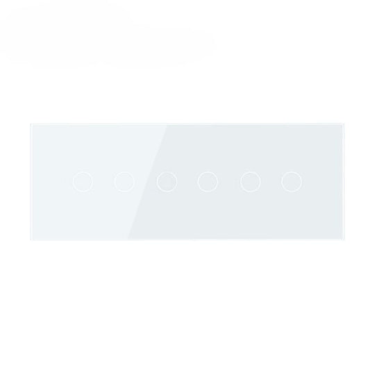 Stakleni panel 7M 2 Tipke & 2 Tipke & 2 Tipke bijeli 209.5mm*78mm