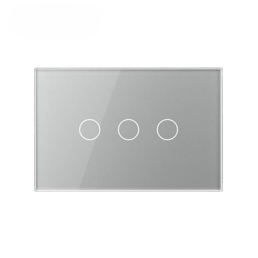US 3 Tipke Stakleni panel sivi 119mm*78mm