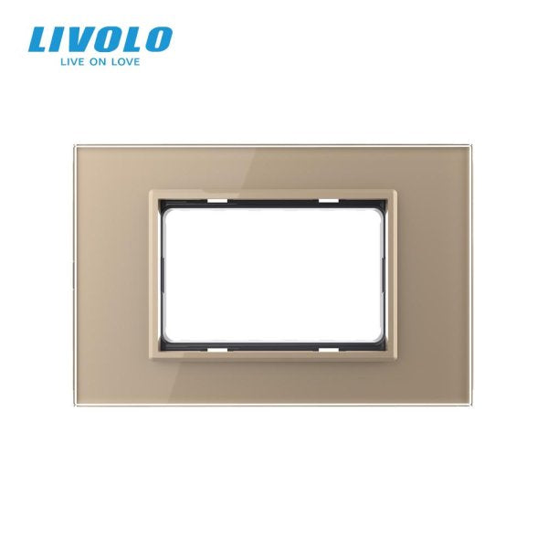 Stakleni okvir 3M sivi i zlatni  45*67.5mm 119*78mm