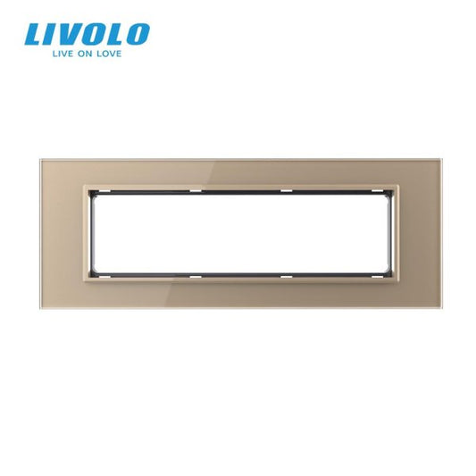 Stakleni okvir 7M zlatni i sivi  45*157.5mm 209.5*78mm