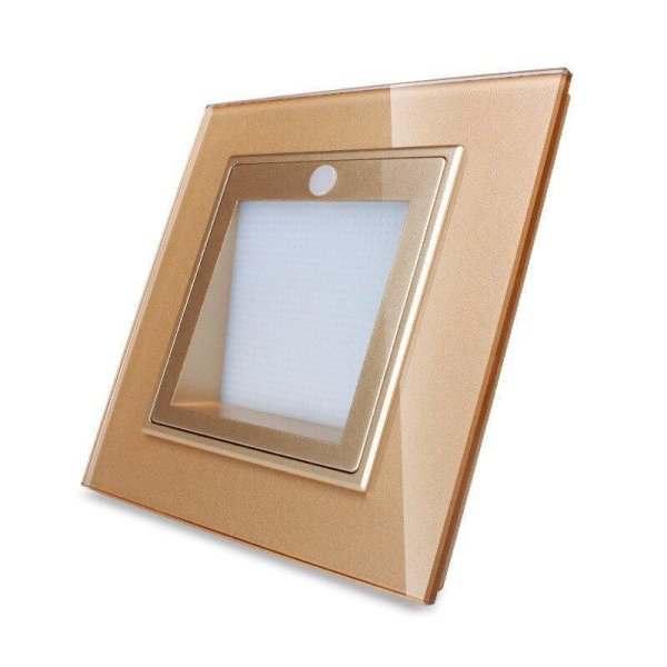 Ugradbena LED Lampa bijela, crna i zlatna 86mm*86mm