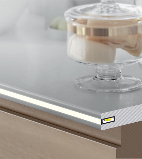 LED profile SLASH8 2000 opal