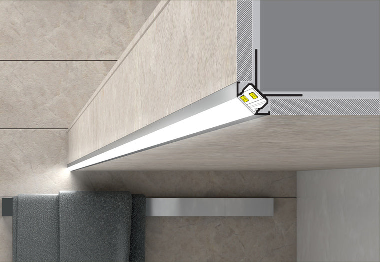 LED profile UNI-TILE12 270deg C PLUS 2000 anod.