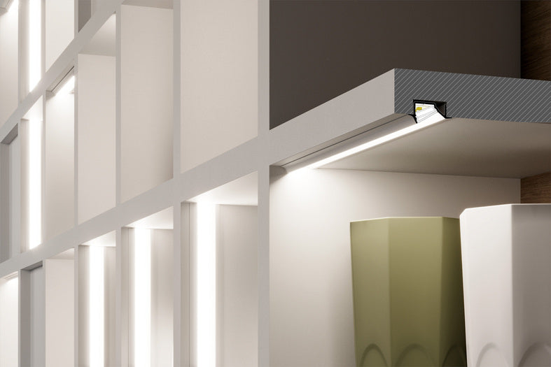 LED profile DIAGONAL10 C 2000 anod.