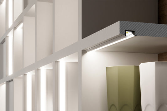 LED profile DIAGONAL10 C 2000 anod.