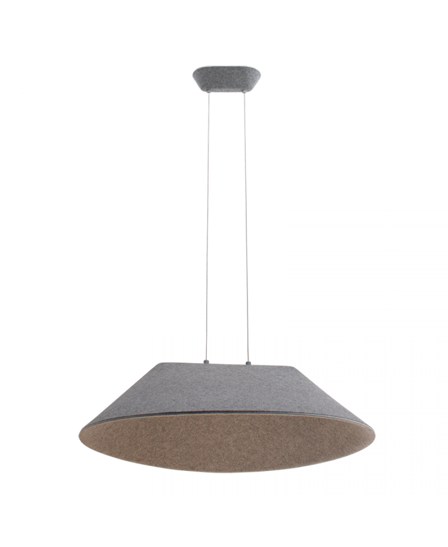 PENDANT LED LIGHT ACOUSTIC GREY